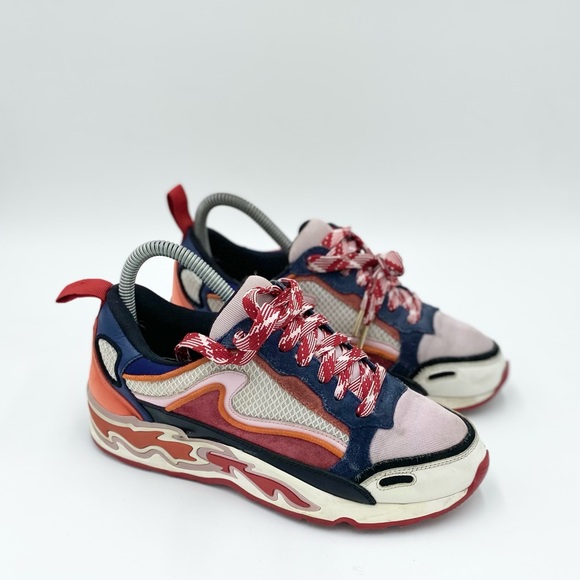 SANDRO Paris Flame H-17 trainers low top sneakers running shoes Size 5 - Picture 3 of 6